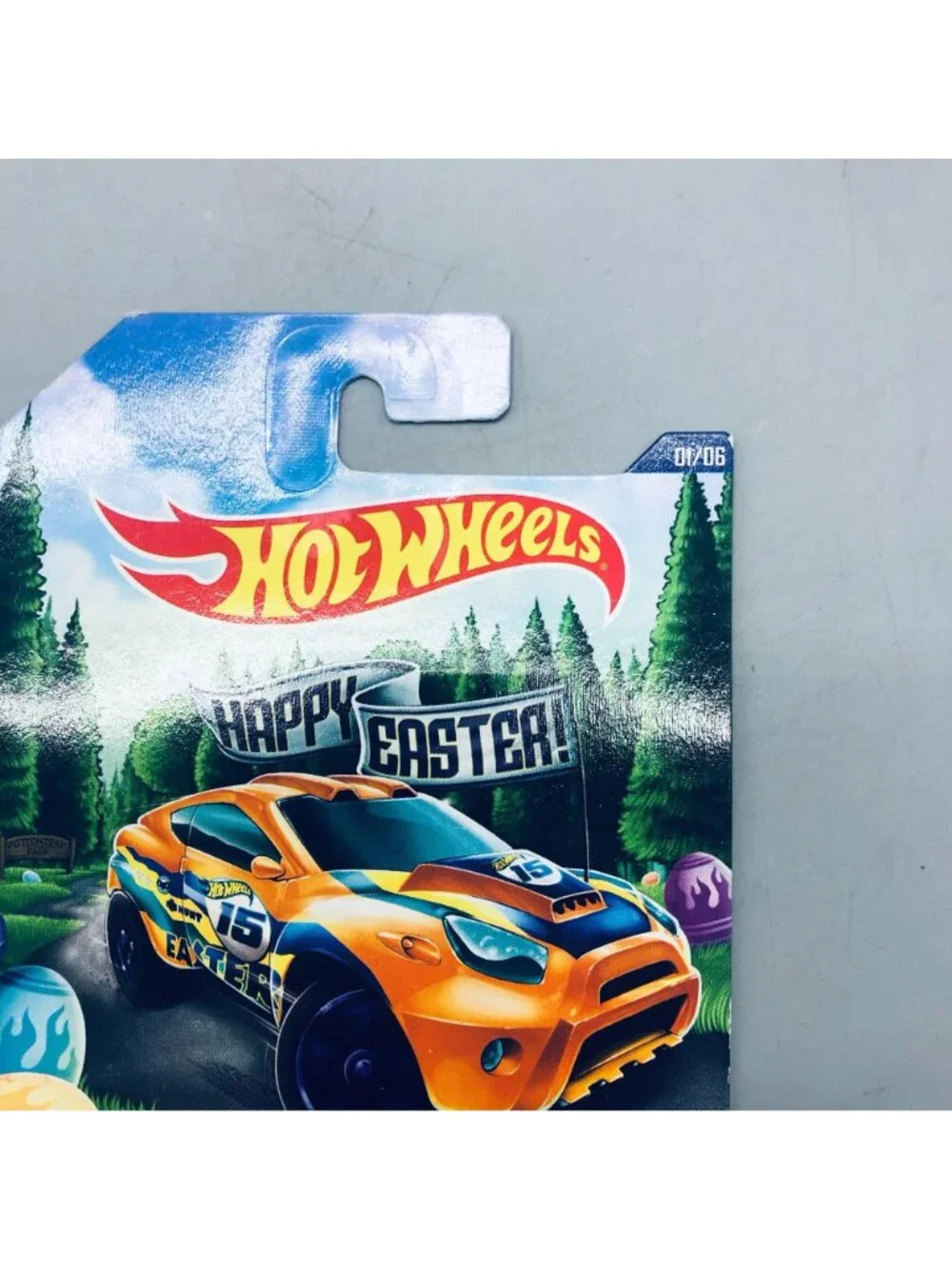 Hot wheels happy Easter tarmac attack 2014 g45 01/06 yellow new READ